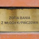 Monument Sprawiedliwych Wśród Narodów Świata - Zofia Bania z Włoch koło Pińczowa
